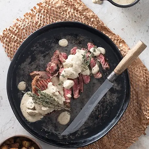 Mushroom Cream Sauce with Biltong