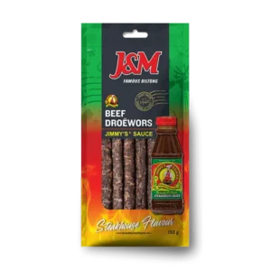 J&M Beef Droëwors Jimmy's sauce 150g